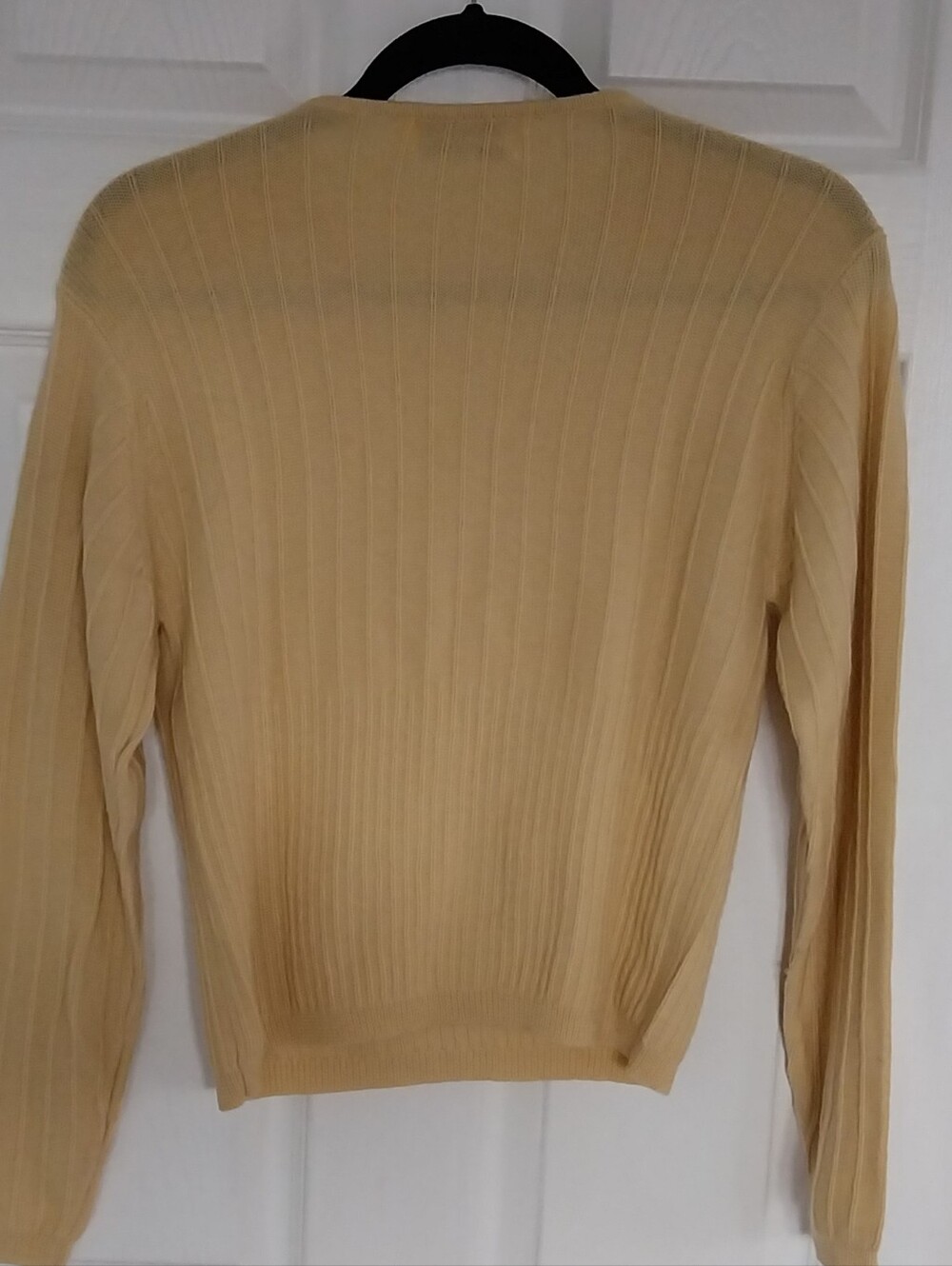 💯% Wool Ribbed Long-Sleeve Sweater - Picture 7 of 9